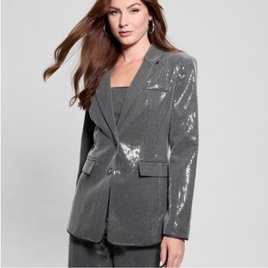 NWT Guess Women Doris Sequin Blazer - size Medium